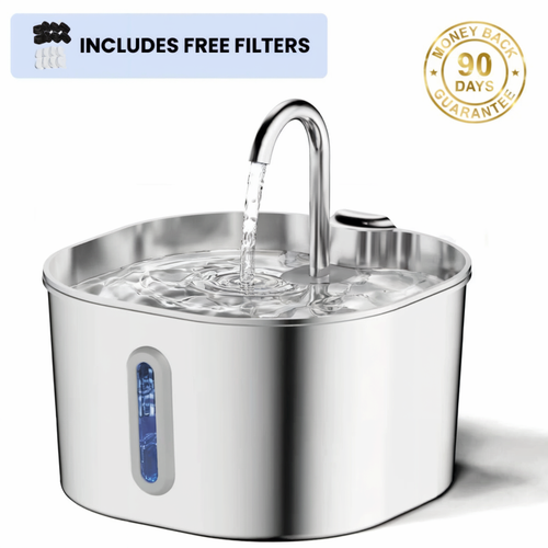 Purrify Pro Stainless Steel Water Fountain