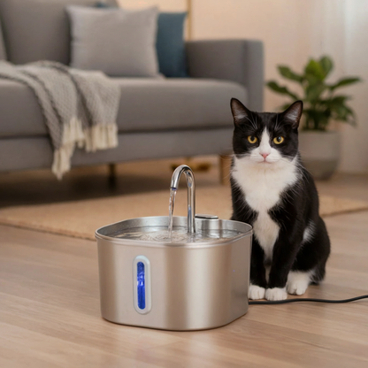Purrify Pro Stainless Steel Water Fountain